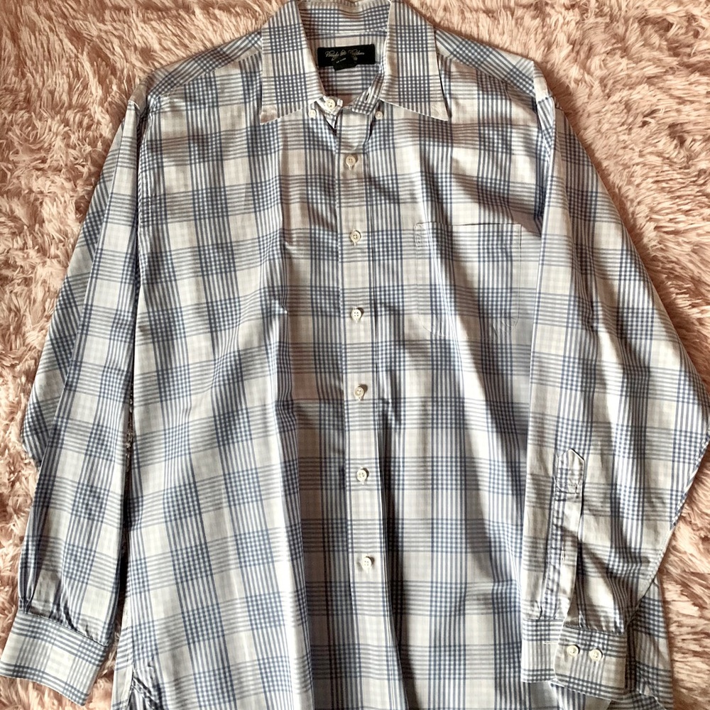 BROOKS BROTHERS Blue Cross Striped Button Down